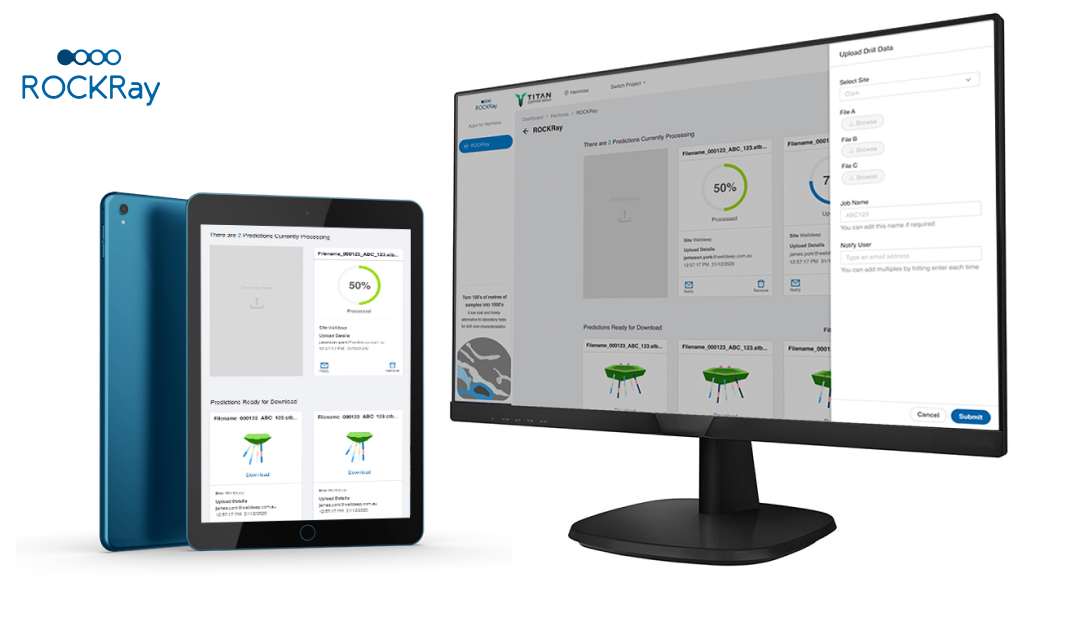 ROCKRay fills in laboratory rock testing results along untested lengths of core